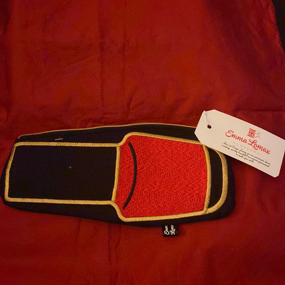 Emma Lomax London zippered pencil make up, wallet case new with tags